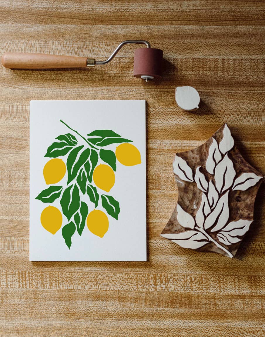 Lemon Branch Wood Block Printing kit